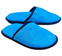 Sowel® Ciabatte Spugna, Pantofole da Bagno, 100% Cotone Organico, Donna et Uomo, Blu/Marina