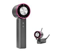 Sowmow Mini ventilatore portatile con raffreddamento a ghiaccio, ventola personale regolabile a 4 velocità, 4800 mAh, ricaricabile USB-C, ventilatore tascabile portatile ultra silenzioso per viaggi