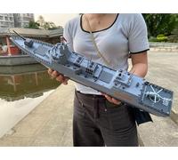 SOWOFA Telecomando Nave da guerra Telecomando Pistola Principale può Spruzzare Acqua su un Grande 60CM Dual Motor Driven 055 Destroyer Missile Destroyer Modello