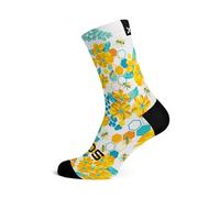 Sox Footwear Honey Bees Crew Socks, bianco, turchese, giallo, multicolore, M