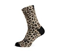Sox Golden Leopard Crew Socks, gold, 38-42