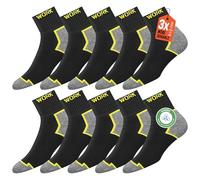 SOXCO 10 paia calze da lavoro uomo rinforzate quarto lunghe calzini corte WORK Socks