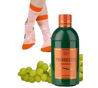 soxo Bevande Calzini Donna Cotone Idee Regalo Donna Compleanno Calze Amica Regali 35-40 Prosecco 1 Paia