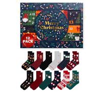 soxo Calendario Dell Avvento Idee Natale Regalo Uomo Calzini Divertenti Calze Donna Advent Calendar 12 Paia 35-40