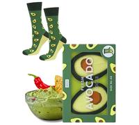 soxo Calze Uomo & Donna Avocado Divertenti - Cofanetto Regalo 36-46