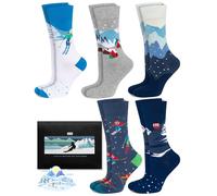 soxo Calze Uomo & Donna Divertenti - Idee Regalo Per Chi Ama Sciare 35-45
