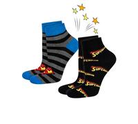 soxo DC Comics The Batman Superman Calzini Uomo Divertenti Regalo Uomo Calze Cotone 40-45 Superman Logo 2 Paia