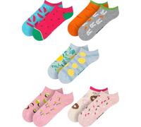 soxo Fantasmini Donna Cotone - Calzini Ragazza Corte Regalo 35-40 | socks colorati, idee compleanno creative, sorpresa speciale per amica, motivi divertenti e simpatici