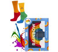 soxo Idee Regalo Uomo Calzini Donna Pride Regali Amica Calze Cotone Uomo Bandiera LGBT 36-40 Arcobaleno