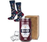 soxo Lattina Birra Calzini Uomo Divertenti Idee Regalo Cotone Calze Birre Regali Per Lui 40-45 Red Ale2 1 Paia