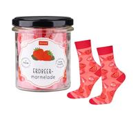 soxo Marmellata Barattolo Calzini Donna Cotone Idee Regalo Donna Compleanno Calze Regali 35-40 Erdbeer Marmelade