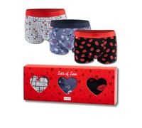 soxo San Valentino Boxer Uomo Cotone Idee Regalo Mutande Divertenti Sexy Regali in Scatola 3 Paia M