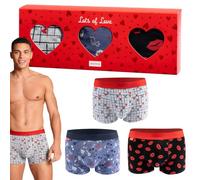 soxo San Valentino Boxer Uomo Cotone - Mutande Idee Regalo per Lui M-XL | underwear comodo moderno, stile dedicato men
