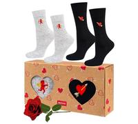 soxo San Valentino Calzini Donna Cotone Idee Regalo Uomo Calze Regali Divertenti 35-40/40-45 Kit San Valentino 2 Paia