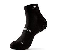 SOXPro Calzino Sportivo Basso - Antiscivolo - Anti Vesciche - Calzini a Controllo Totale - Altezza Caviglia - Taglia M- Colore Nero