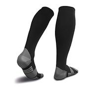 SOXPro Recovery, Calze A Compressione, Compressione Graduata, Nuova Tecnologia Medica (Nero/Grigio, S EU 37-38)