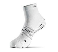 SOXPro Sprint, Calze Antiscivolo Leggero con Grip per il Mondo Running - Colore Bianco - Taglia M (EU 41-43)