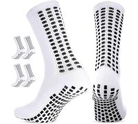 SOXPro Ultra Light Calze Antiscivolo Calcio- Unisex Grip Socks - Calze Grip con Frecce In Silicone - Rugby e Calze Grip Calcio - Calzini Calcio Confezione da 2 Unità - Colore Nero - Taglia L (44-46)