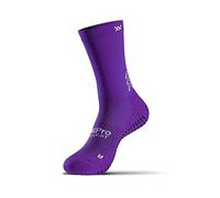 SOXPro Ultra Light Calze Antiscivolo Calcio- Unisex Grip Socks - Calze Grip con Frecce In Silicone - Rugby e Calze Grip Calcio - Calzini Calcio Confezione da 2 Unità - Colore Viola - Taglia S (38-40)