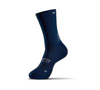 SOXPro Ultra Light Calze Grip Antiscivolo - Unisex - Calze con Frecce In Silicone - Calze Calcio e Rugby - Confezione da 2 Unità Colore Blu Scuro - Taglia L (44-46)