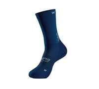 SOXPro Ultra Light Calze Grip Antiscivolo - Unisex - Calze con Frecce In Silicone - Calze Calcio e Rugby - Confezione da 2 Unità Colore Blu Scuro - Taglia S (38-40)