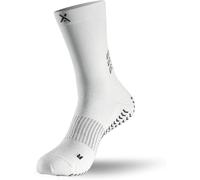 SOXPro Ultra Light Calze Antiscivolo Calcio- Unisex Grip Socks (IT, Testo, L, Regular, Regular, Bianco)