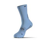 SOXPro Ultra Light Calze Grip Antiscivolo - Unisex - Calze con Frecce In Silicone - Calze Calcio e Rugby - Confezione da 2 Unità Colore Azzurro - Taglia S (38-40)