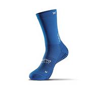 SOXPro Ultra Light Calze Grip Antiscivolo - Unisex - Calze con Frecce In Silicone - Calze Calcio e Rugby - Confezione da 2 Unità Colore Blu Reale - Taglia L (44-46)