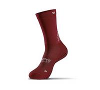 SOXPro Ultra Light Calze Grip Antiscivolo - Unisex - Calze con Frecce In Silicone - Calze Calcio e Rugby - Confezione da 2 Unità Colore Bordeaux - Taglia XS (35-37)