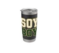 Soy Boy - Divertimento orgoglioso della dichiarazione di soia vegana e vegetale Bicchiere termico in acciaio inox doppia parete