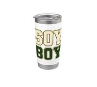 Soy Boy - Divertimento orgoglioso della dichiarazione di soia vegana e vegetale Bicchiere termico in acciaio inox doppia parete