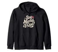 Soy Mamá Y Qué Bold Latina Attitude Citazione Felpa con Cappuccio