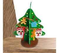 SOYDAN Albero di Natale in feltro , kit per albero di Natale, decorazione natalizia in tessuto non tessuto per bambini