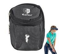 SOYDAN Borsa porta palline da golf, portatile, con cerniera, borsa per da golf, per uomini, donne, bambini, organizer per riporre palline da golf