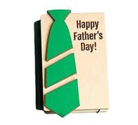 [SOYDAN] Organizzatore di carte multiple in legno per la festa del papà organizzatore di biglietti di auguri assortiti per papà, verde, 説明を参照してください, Vedi descrizione