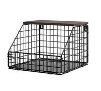 SOYDAN Portafrutta, contenitori for la cucina, portaoggetti da banco for la cucina, cestini portaoggetti a parete in filo metallico for verdura, frutta e pane(L)