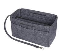 Soyizom Felt Handbag Organizer Insert, Borsa in borsa Organizer Insert Handbag Liner, Tote bag Organizzatore inserto Fit Speedy 25-40, Neverfull (Grigio scuro, X-Large)
