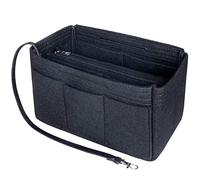Soyizom Felt Handbag Organizer Inserto, Borsa In Borsa Organizer Insert Handbag Liner, Tote bag Organizzatore Inserto Fit Speedy 25-40, Neverfull (Nero, Grande)