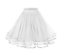 SOYNIA Gonna Donna da Sposa per Le Donne alla Moda da Donna A Line-Line Casual Elasticizzato Gonna Versatile Gonna Taglia Unica Bianco