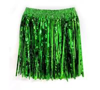 SOYNIA Gonna Donna Mini Gonne Chic per Le Donne Gonna con Frange alla Moda Danza del Ventre Hip Hop Sciarpa Avvolgere Gonna con Frange Taglia Unica Verde