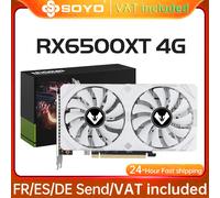 SOYO AMD Radeon RX6500XT Scheda grafica da gioco da 4 GB Memoria GDDR6 PCIEx16 3.0 per schede video per computer desktop 6500 XT