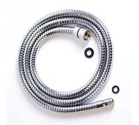 Soytich Tubo in ottone per soffione doccia da cucina, 1,5 m (BKS1,50 m), argento