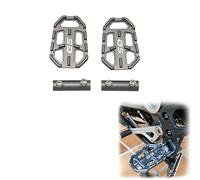 SOYTZBMK Moto Pedane per BMW F750GS F850GS F750 GS F 850 GS F 750 GS F 850 GS F 750 GS F 850 GS 2018-2019 Moto Billet Largo Pedali Poggiapiedi(Titanium)