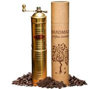 Sozen - Macinacaffè manuale in ottone da 22,9 cm, portatile, in acciaio inossidabile, macinacaffè turco