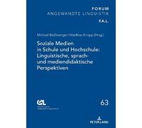 Soziale Medien in Schule Und Hochschule: Linguistische, Sprac (Copertina rigida)