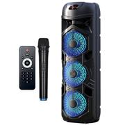 SP-12 Cassa Bluetooth, 280W, 90cm, Karaoke con Microfono Wireless, Batteria Ricaricabile