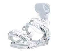 SP Bindings Legatura per snowboard Team Silver| Taglia S | Colore: Bianco | Sistema FASTEC brevettato | Hybrid con Quick Entry + Strap in | Performance + Comfort | Per uomo e donna