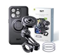 SP CONNECT Moto Bundle II AVM Xtreme | SPC+ | Compatibile con iPhone 15 Pro Supporto per cellulare per moto moto ciclomotore | Supporto gadget per navigatore