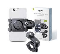SP CONNECT Moto Bundle LT + AVM + morsetto | Supporto universale per smartphone | Compatibile con smartphone di diverse marche e dimensioni | USB-C
