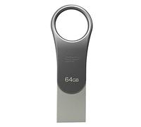SP/Silicon Power mobile C80 64GB USB 3.0 Flash Drive girevole con doppio connettore Type-C/USB per periferiche Type-C e MacBook - Titanio